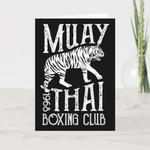 Muay Thai Tiger Mma Training Street Fight Kickboxi Card
