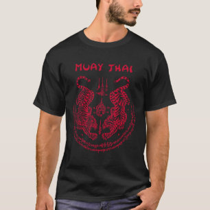 Muay Thai Tiger Sak Yant Spiritual Kickboxing Thai T-Shirt