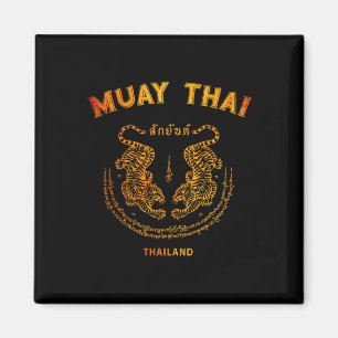 Muay Thai Tiger Sak Yant Tattoo Kickboxing Thailan Magnet