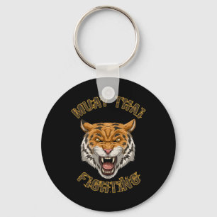 Muay Thai Tiger - Thai Boxing And Kickboxing Gift  Key Ring