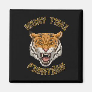 Muay Thai Tiger - Thai Boxing And Kickboxing Gift Magnet