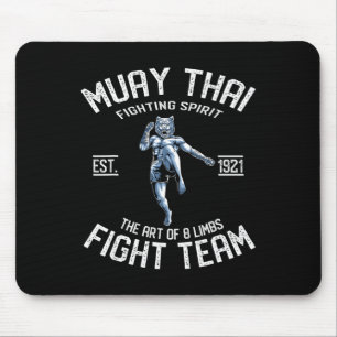 Muay Thai Tiger - Thai Boxing And Kickboxing Gift Mouse Pad