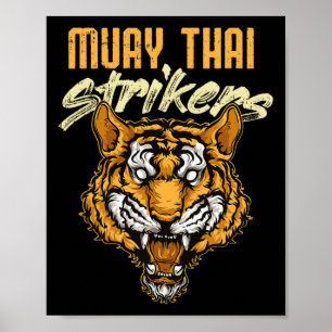 Muay Thai Tiger Thai Boxing Thailand Kickboxing _1 Poster