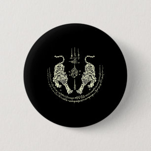 Muay Thai Tigers Martial Art Fighter Kickboxing Th 6 Cm Round Badge