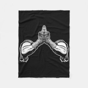 Muay Thai Traditional Wear Fleece Blanket