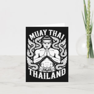 Muay Thai Training Kickboxing Thailand Vintage Tig Card