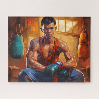 Muay Thai Training: The Fight Begins Jigsaw Puzzle