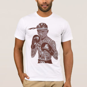 Muay Thai Vintage Typography Fighter T-Shirt