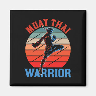 Muay Thai Warrior Martial Arts Hobby Boxing Fighte Magnet