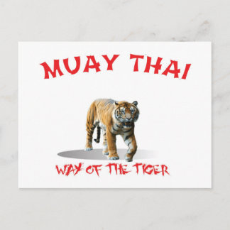 Muay Thai Way of The Tiger Postcard