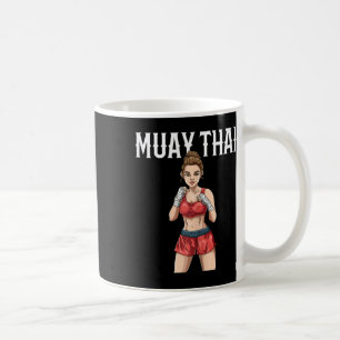 Muay Thai Woman - Thai Boxing And Kickboxing Coffee Mug