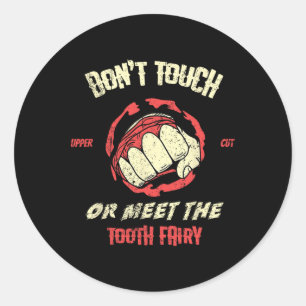 Muay Thay Thai Boxing Kickboxing Mma Martial Arts Classic Round Sticker