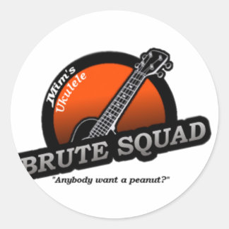 MUBS Orange Classic Round Sticker