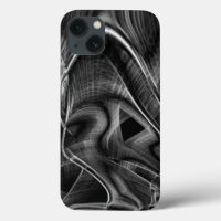 Much crooked with grey grooves in black background