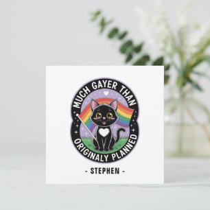 Much Gayer – Funny Cute Black Cat LGBTQ Pride