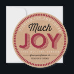 Much Joy Business Holiday Cards<br><div class="desc">Send out warm wishes this holiday season with our stylish calendar cards that your clients and colleagues can keep all year long! More design options are available at orangepulpdesign.com</div>