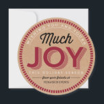 Much Joy Business Holiday Cards<br><div class="desc">Send out warm wishes this holiday season with our stylish calendar cards that your clients and colleagues can keep all year long! More design options are available at orangepulpdesign.com</div>