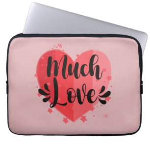 Much Love, Big Heart Laptop Sleeve
