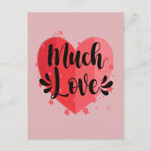 Much Love, Big Heart  Postcard