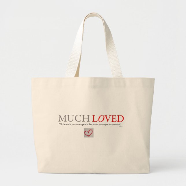 Much Loved - Baby boy/girl travel tote (Front)