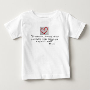 MUCH LOVED -Graffiti heart & love quote - boy/girl Baby T-Shirt