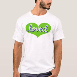 MUCH LOVED - Green love heart - T-Shirt
