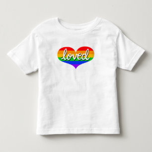 MUCH LOVED-Rainbow love heart - Toddler T-Shirt