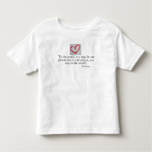 MUCH LOVED - Red graffiti heart & love quote Toddler T-Shirt
