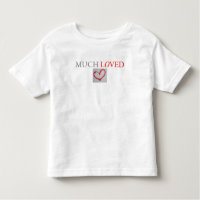 MUCH LOVED - Red graffiti love heart  - boy/girl