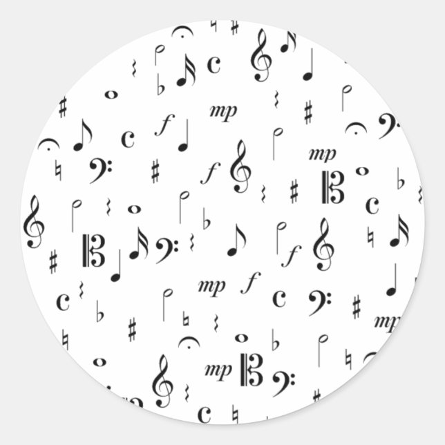 Much Music Classic Round Sticker (Front)