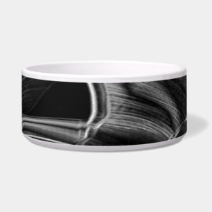 Much twisted with grey grooves on black background