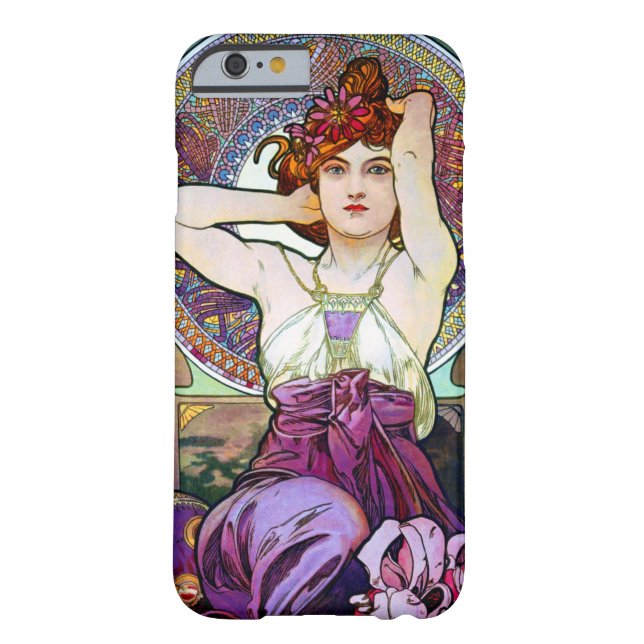 Mucha Amethyst Case-Mate iPhone Case (Back)