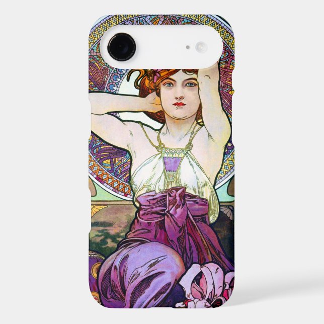 Mucha Amethyst Case-Mate iPhone Case (Back)