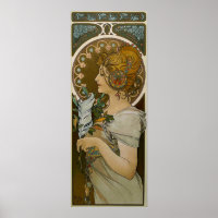Mucha - Art Nouveau Plume