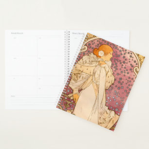 Mucha Art Nouveau Woman Beauty Planner