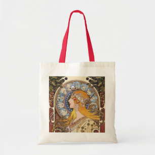 Mucha - Art Nouveau- Zodiac - La Plume Tote Bag