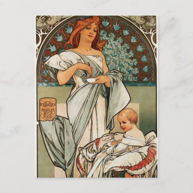 Mucha Art Postcard (Front)