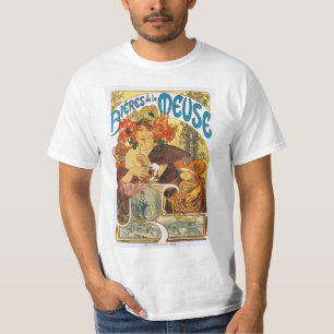 Mucha -  Bieres de la Meuse (Beer of the Muse) T-Shirt
