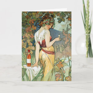 Mucha Card or Invitation: Cognac