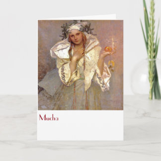 Mucha, Christams in America Holiday Card