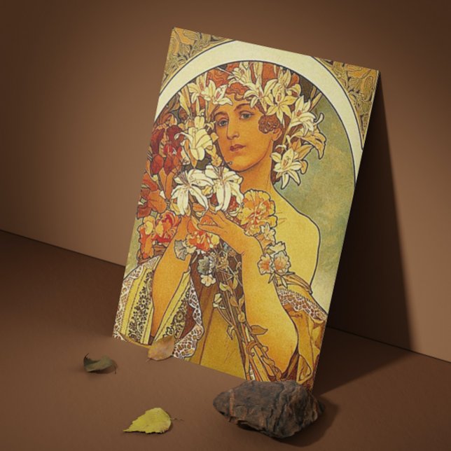 Mucha flowers business card (Creator Uploaded)