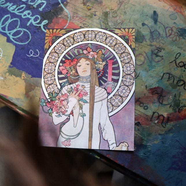 Mucha Goddess Postcard (Creator Uploaded)