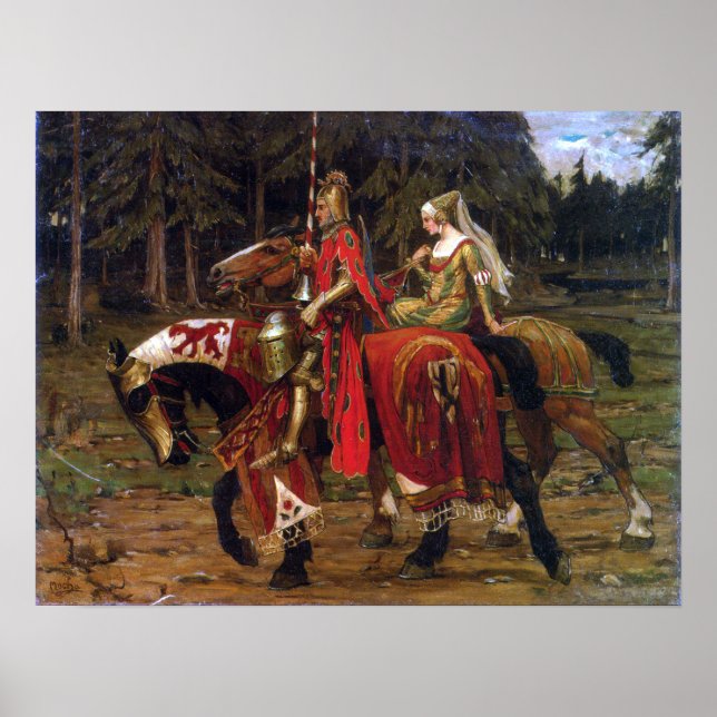 Mucha - Heraldic Chivalry Poster (Front)