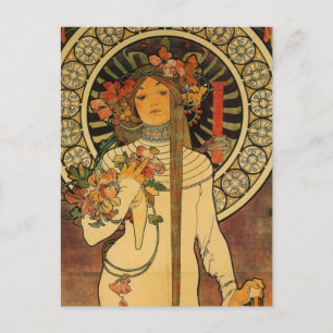 Mucha La Trappistine Postcard