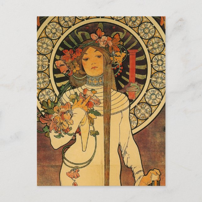 Mucha La Trappistine Postcard (Front)