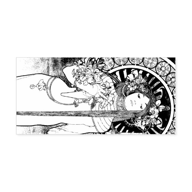Mucha La Trappistine Self-inking Stamp (Design)