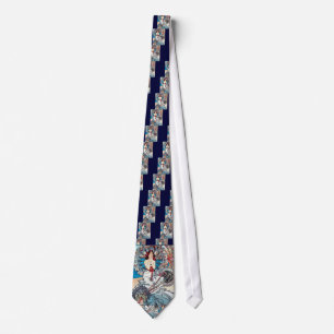 Mucha Monaco Monte carlo art deco poster lady Tie