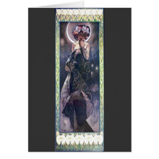 Mucha Moon Night Woman Art Nouveau Deco