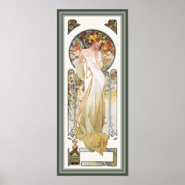 Mucha Poster Print: Sylvais Perfume Ad (Front)