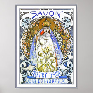 Mucha Poster Prints:  Savon Notre-Dame